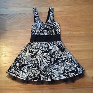 Black & White A-Line Dress
